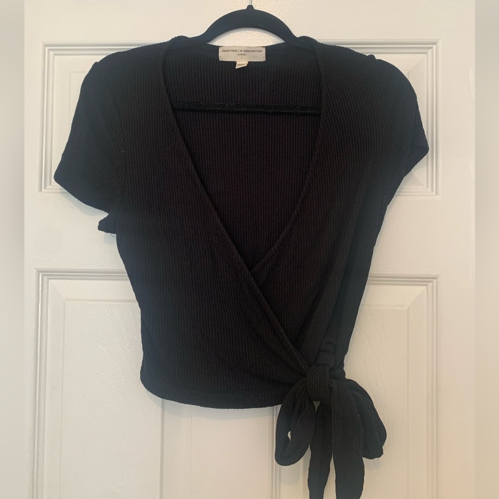 Black wrap top